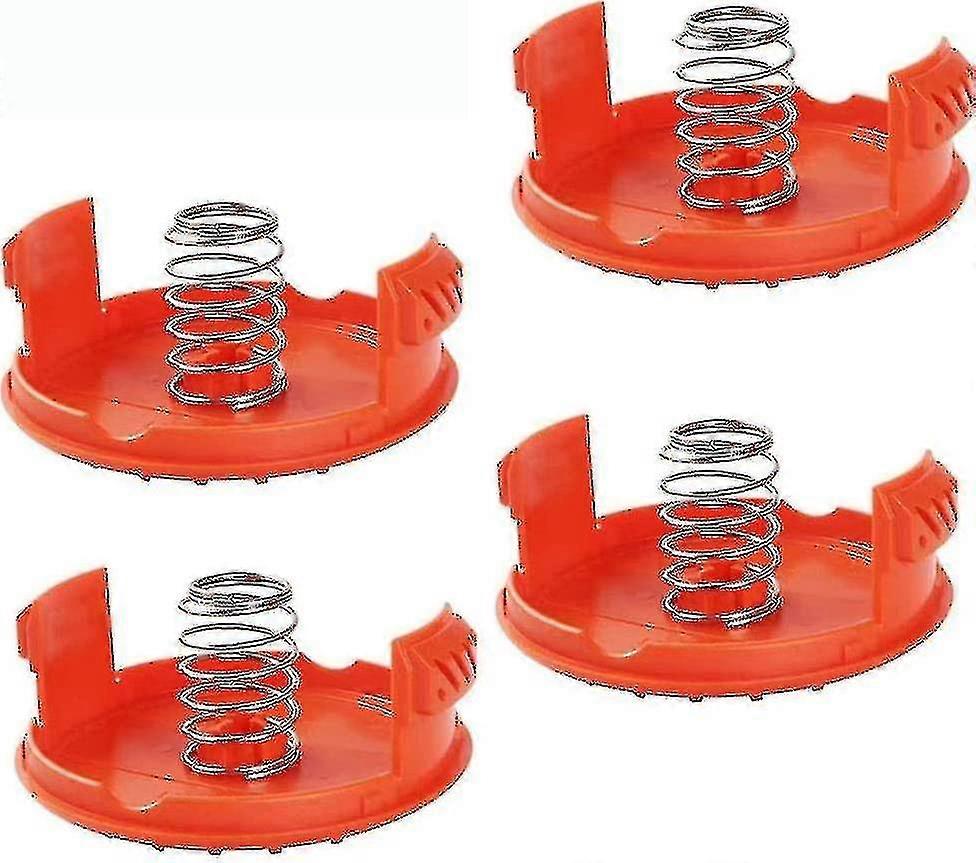4 Pieces Replacement Spool Cap, Replacement Spool Caps, Mower Replacement Spool Cap For Blackdecker