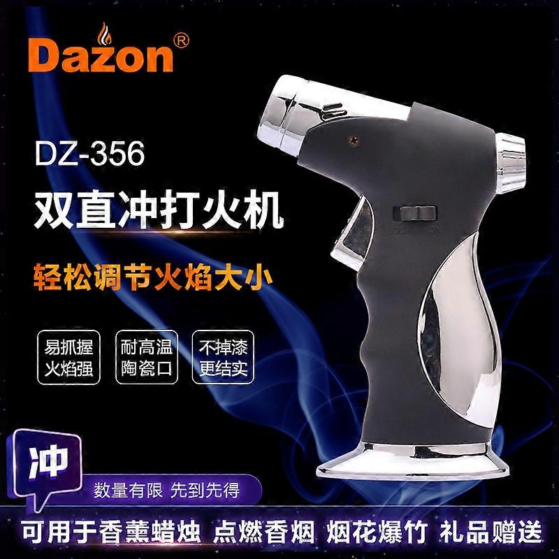 Customized Desktop Straight Welding Gun Inflatable Lighter Fixed Fire Cigar Pipe Metal Windproof Lighter Cigarette Lighter