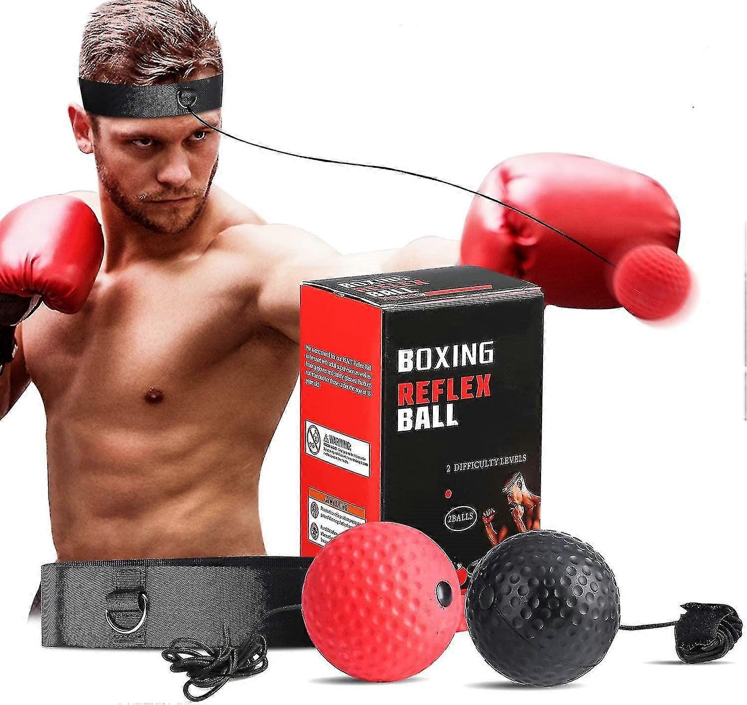 Boxing Reflex Training Balls,speed Fitness Ball With Adjustable Headband