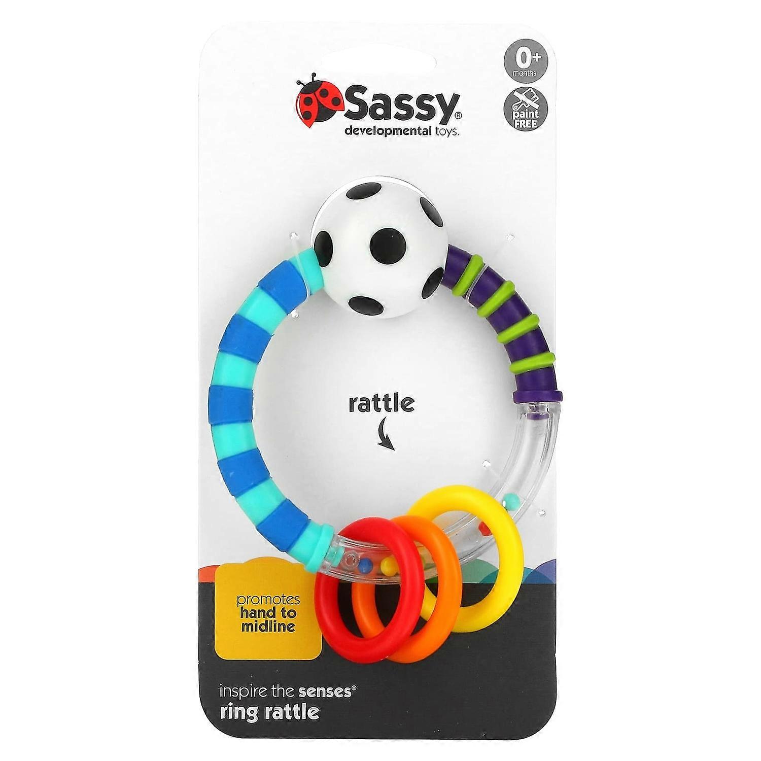 Sassy, Inspire The Senses, Ring Rattle, 0+ Months, 1 Count