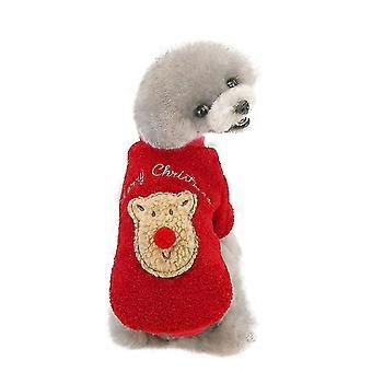 Pet Clothes Dog Costume Two-legged Christmas Teddy Cashmere