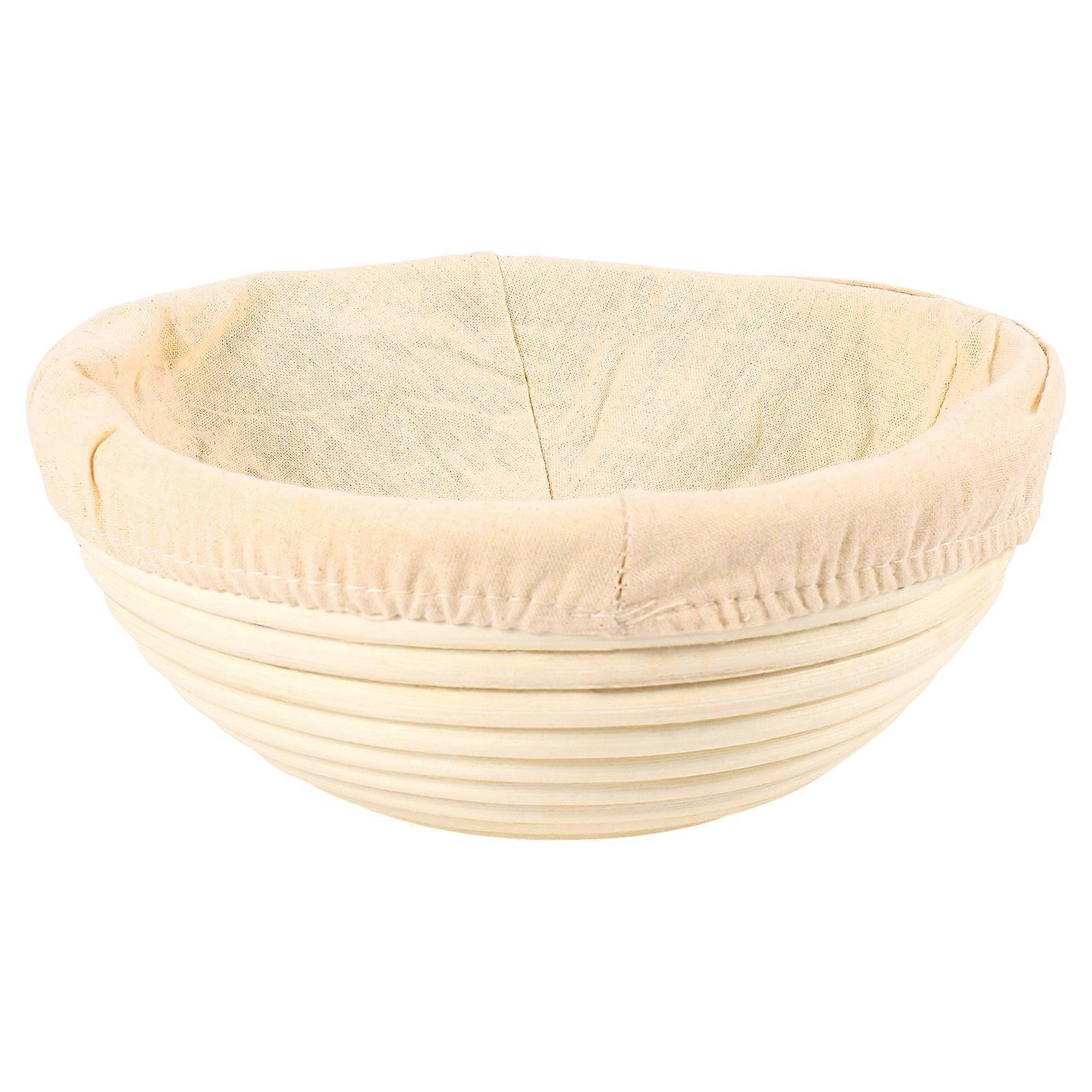 Round Banneton Proofing Basket Set Brot form Unbleached Natural Cane Bread Baking Kit With Cloth