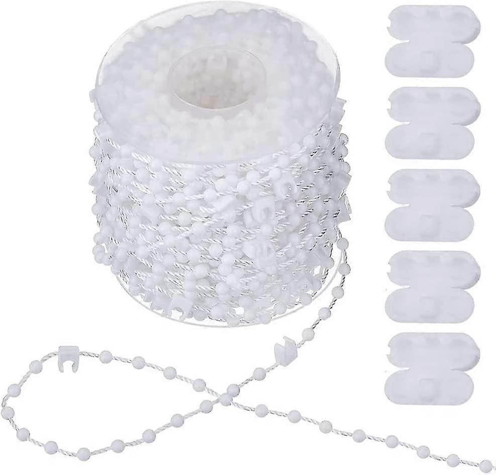 20m vertical blind chain - vertical blind accessories and 5 blind cord connectors - vertical blind bottom chain for 89mm slats 1pc betterlifefg
