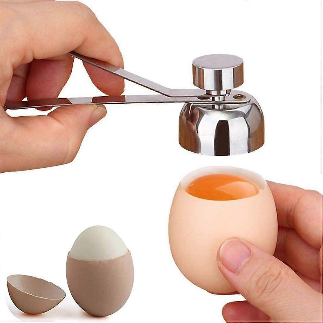 1PCS Egg Topper Stainless Steel Shell Opener Cutter Handheld Egg Cracker Tool Eggs Separator Cracker
