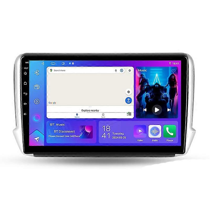 For Peugeot 2008 1 2013 - 2020 Car Radio Multimedia Video Player WIFI GPS