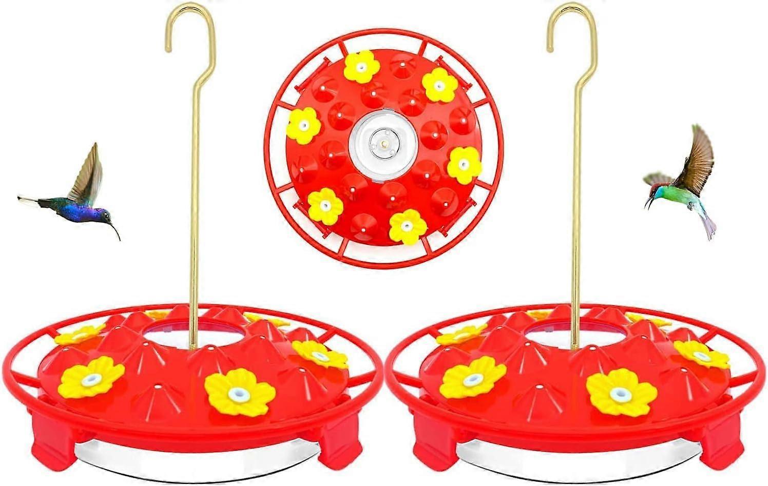 Hummingbird Feeder Hummingbird Feeders for Outdoors Hanging Leak Proof with 20 Feeding Ports,Easy to Install,Clean and Fill,Built-in Moat