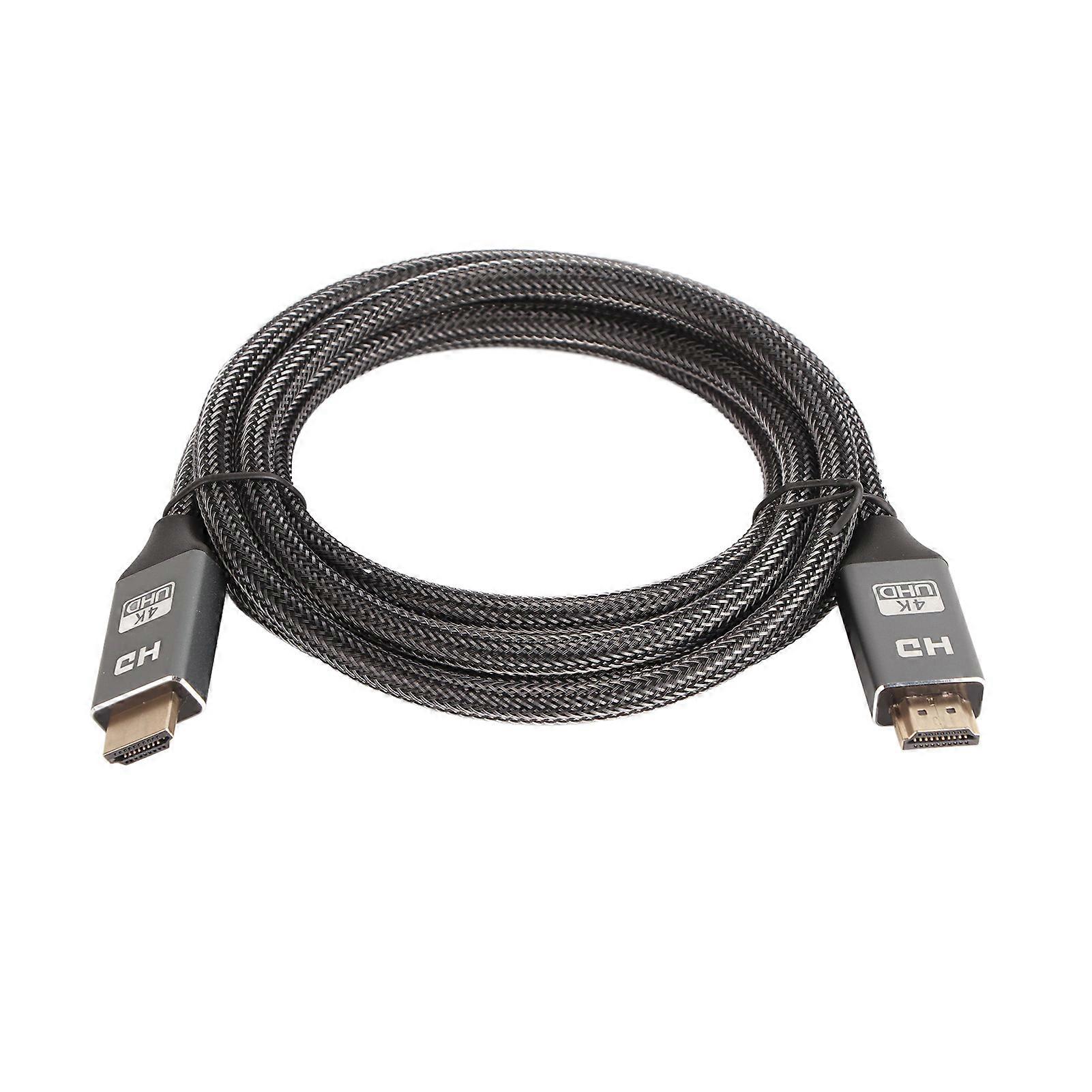Gray 2m HD Audio Video Connection Cable 4K TV Laptop Projector Connection Wire for Home