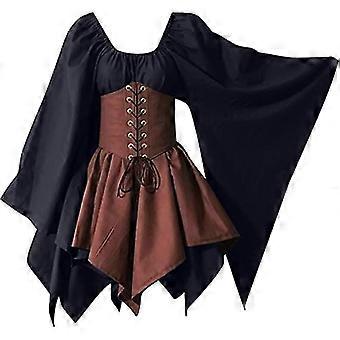 Women's Medieval Renaissance Costumes Pirate Corset Dress Women Flare  Sleeve Traditional Irish Short Dress | Fruugo NO