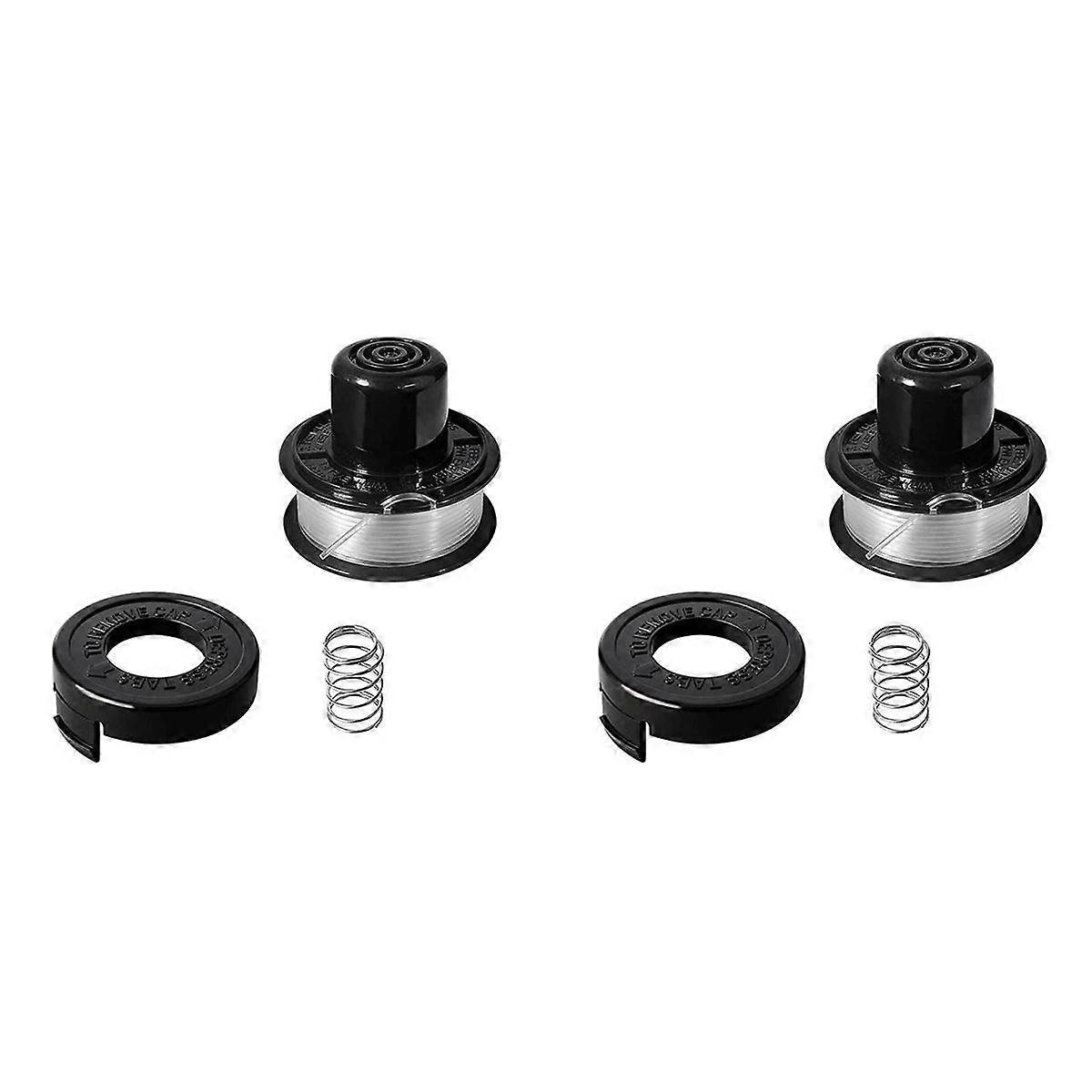 -136 Replacement String Trimmer Spool Line for ST4000 ST4500 (2 Spool, 2 Cap and 2 Spring)