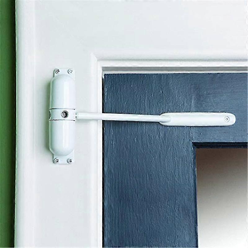 20-70kg White Zinc Alloy Adjustable Surface Mounted Automatic Spring Closing Door Closer Fire Rated Door Stopper Door Hardware