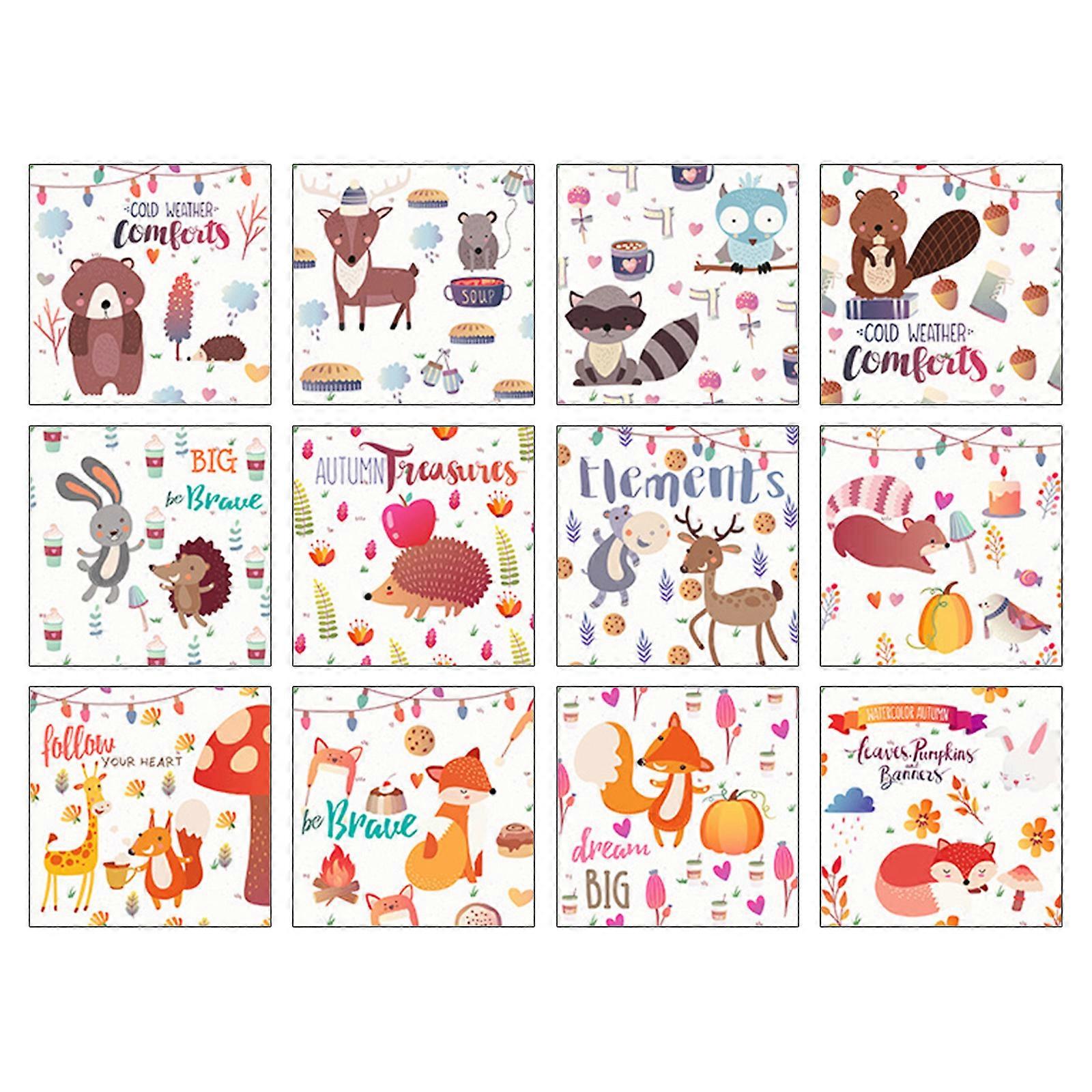 Basic Origami Paper 50 Sheets Double Sided Pattern Square Paper DIY Craft Activity Center School Supply Learning Gift