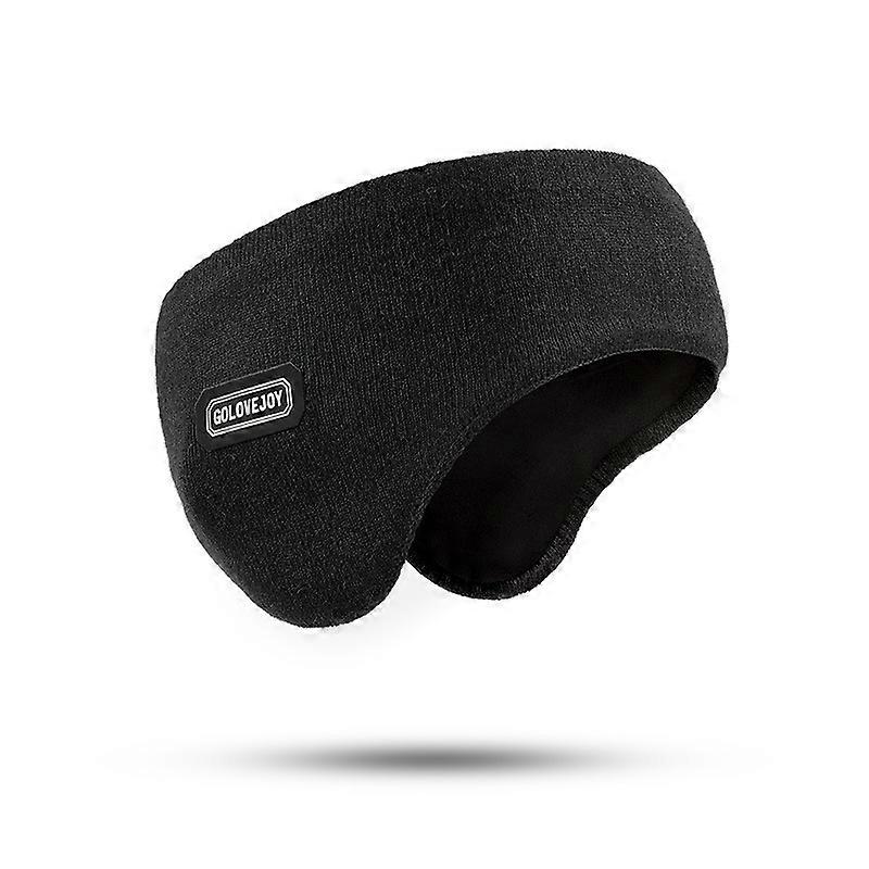 Men's winter warm earmuffs, elastic earmuffs, black