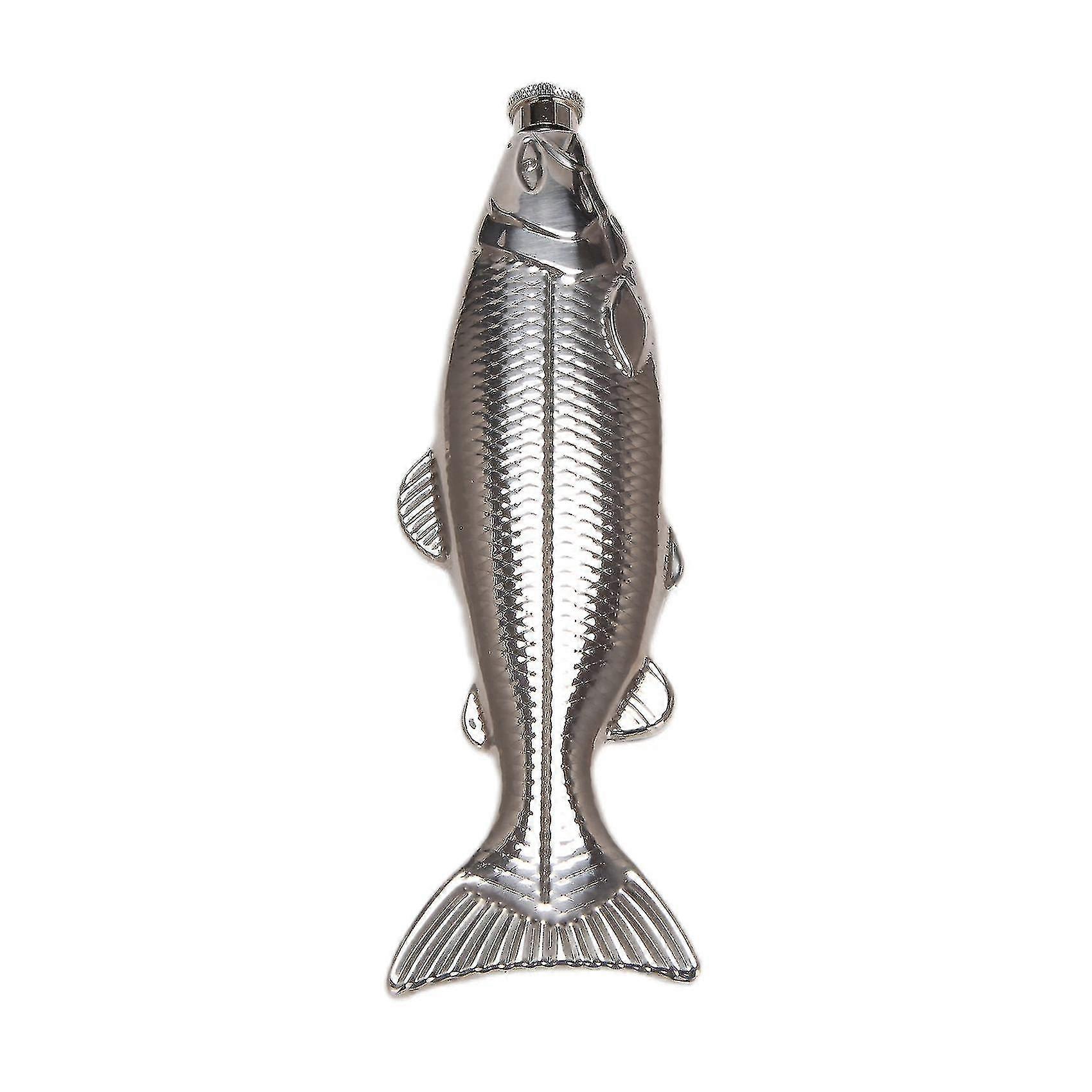 1 Set Fish-shape Hip Flask 5oz Mini Pocket Flask Stainless Steel Party Drinkware For Outdoor