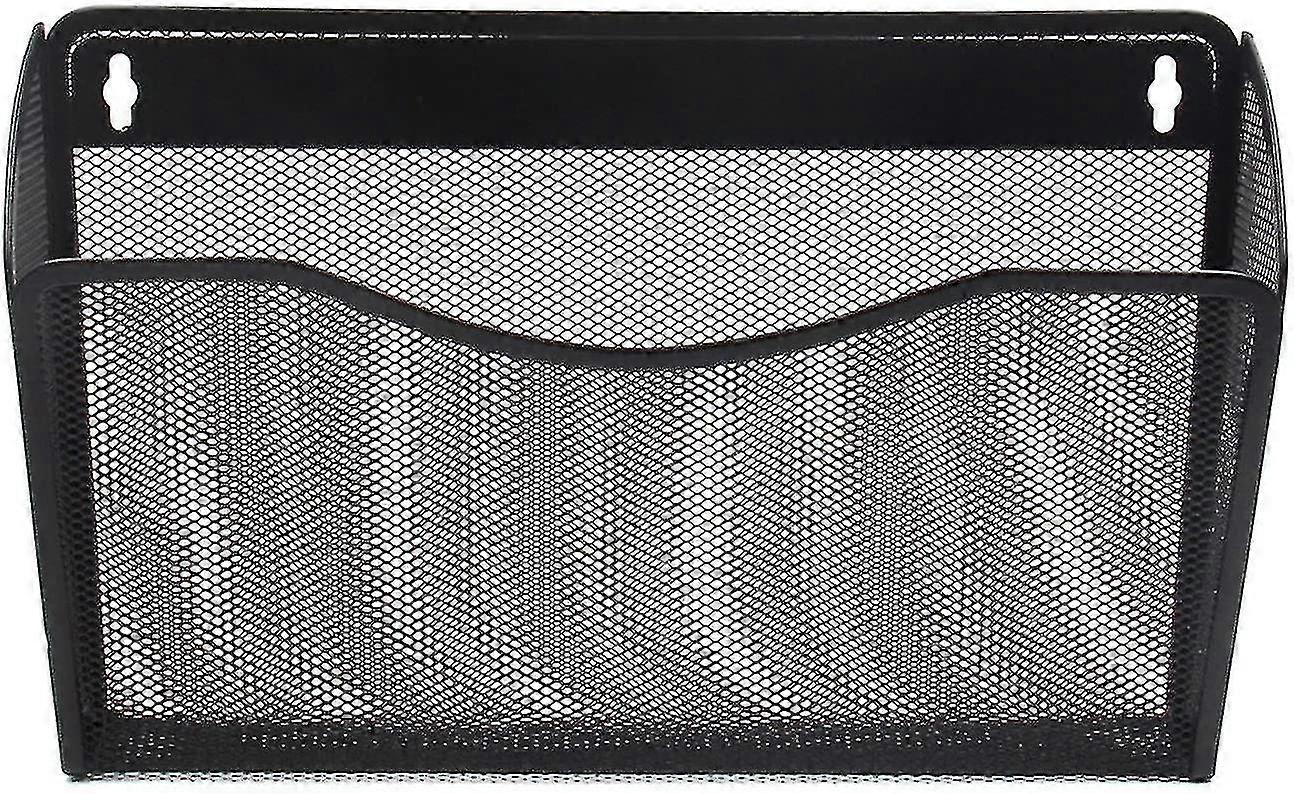 Wall Mount File Organizer Single Pocket Vertical Hanging File Folders Holder Paper Rack For Office Home,-1 Pocket