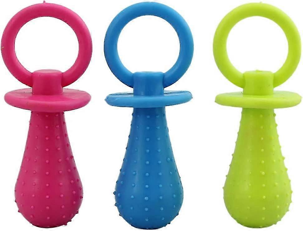 Rubber Pacifier Small Bell Ring Molar Chew Toy For Pet Dog Cat Training And Play