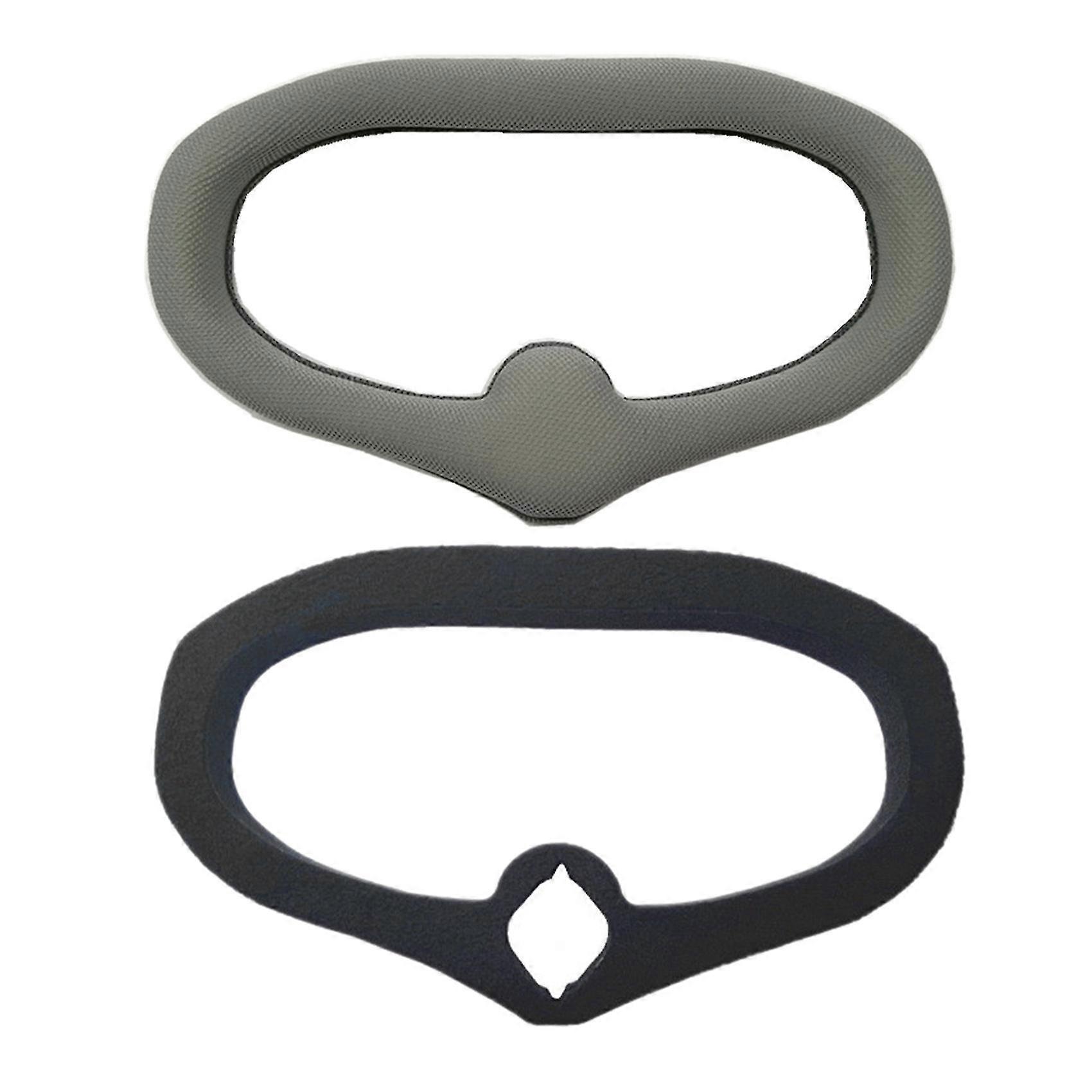 2 Pcs Eye Pad For Digital Fpv Goggles Face Plate Gray & Black