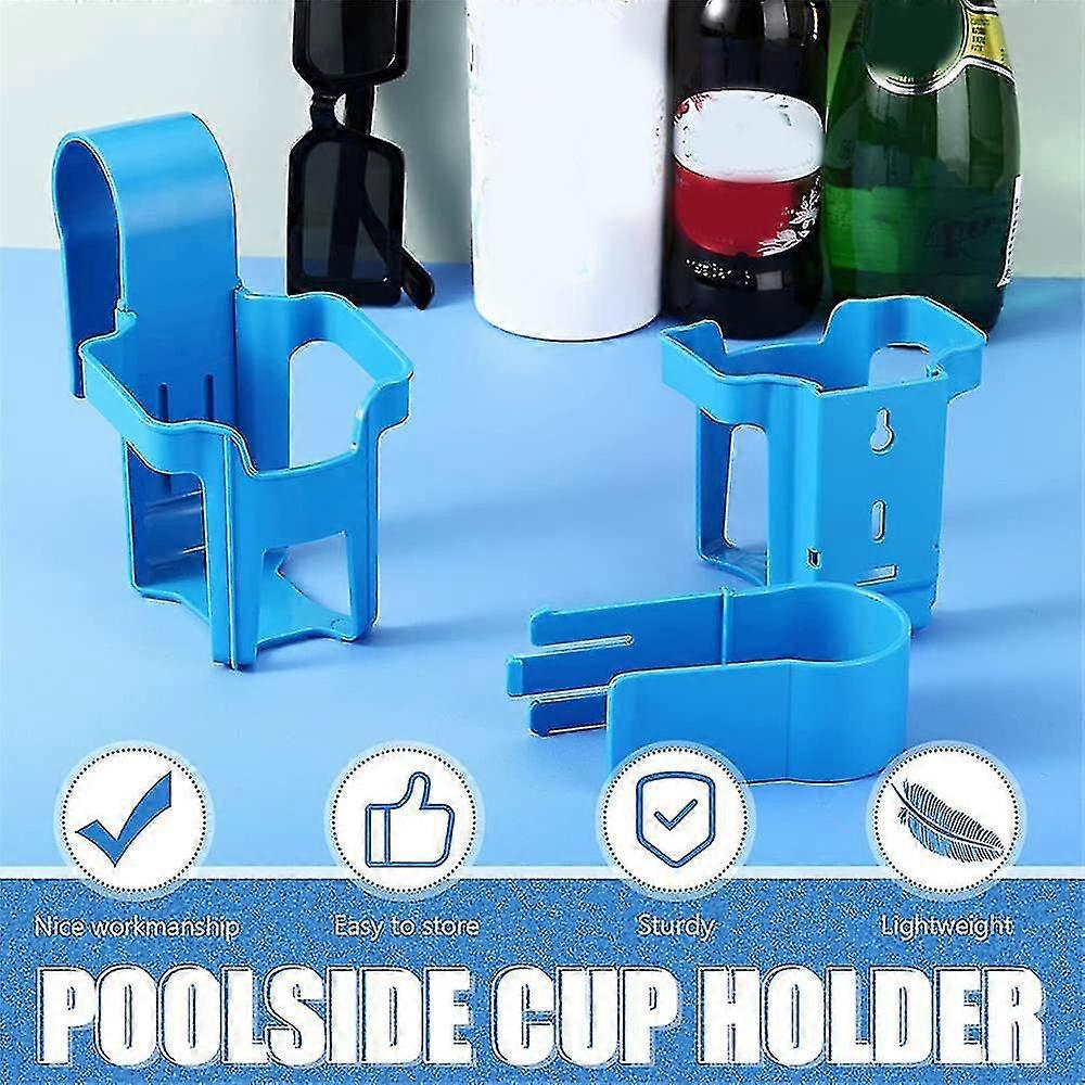 Pool Drink Holder Beer Bottle Rack Swimming Party Plastic Hook Accessories