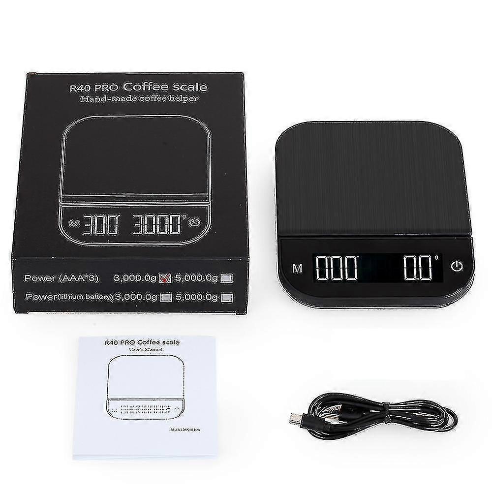 Smart Coffee Scale With Timer Kitchen Scales Usb Charging Hand Coffee Electronic Scale Household Sc