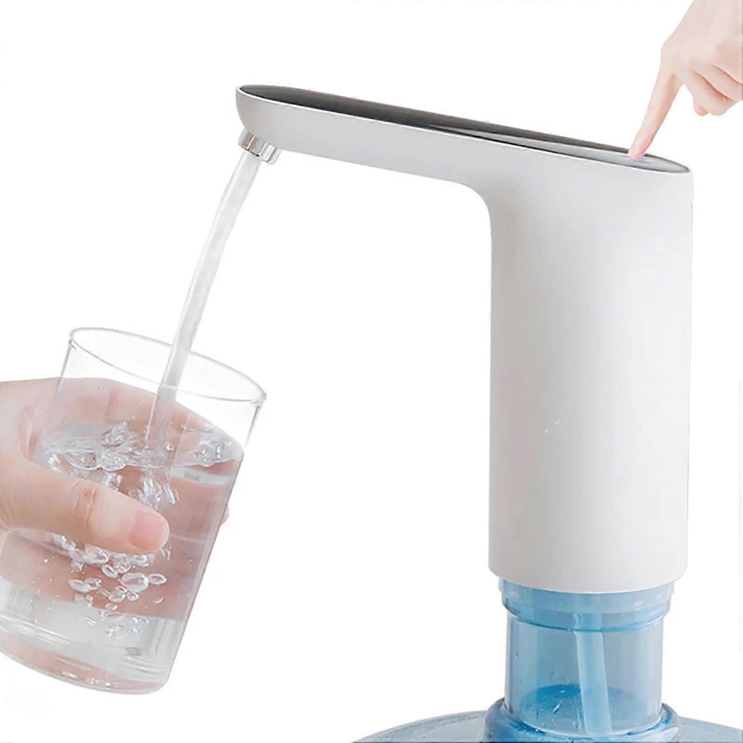 Bottled Water Dispenser,Built-in Electric Drinking Water Pump 1200mAh Rechargeable Battery USB Touch Switch Lade Automatic Water Pump for Home Office