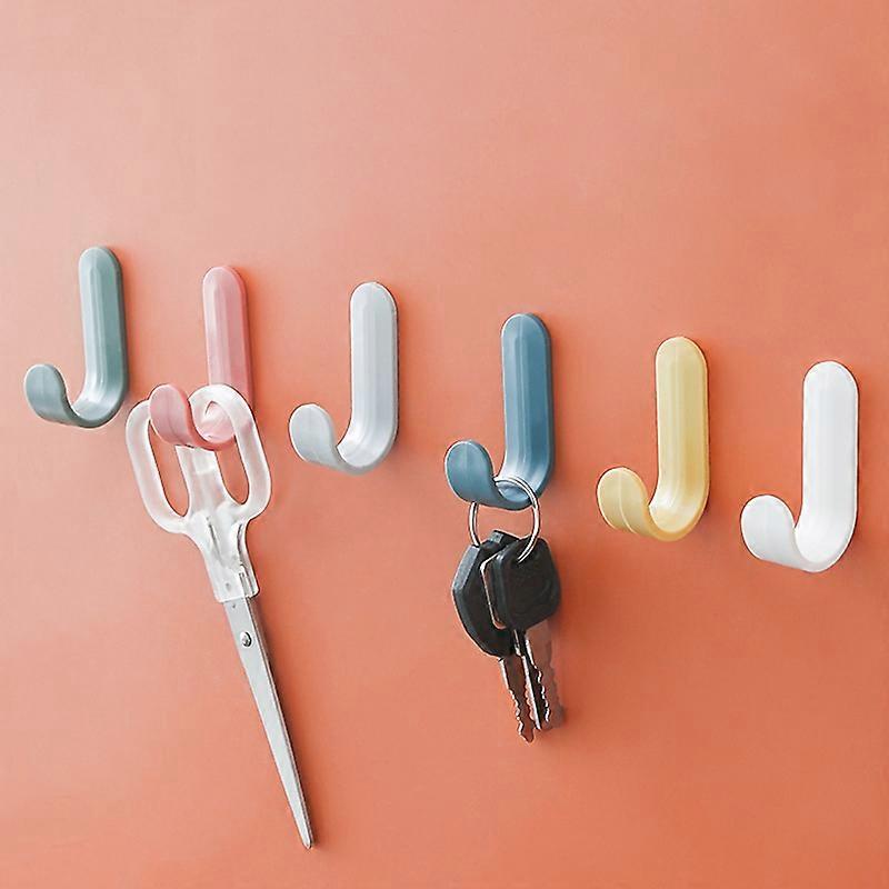 6 pieces wall hooks wall hooks, self-adhesive wall hooks