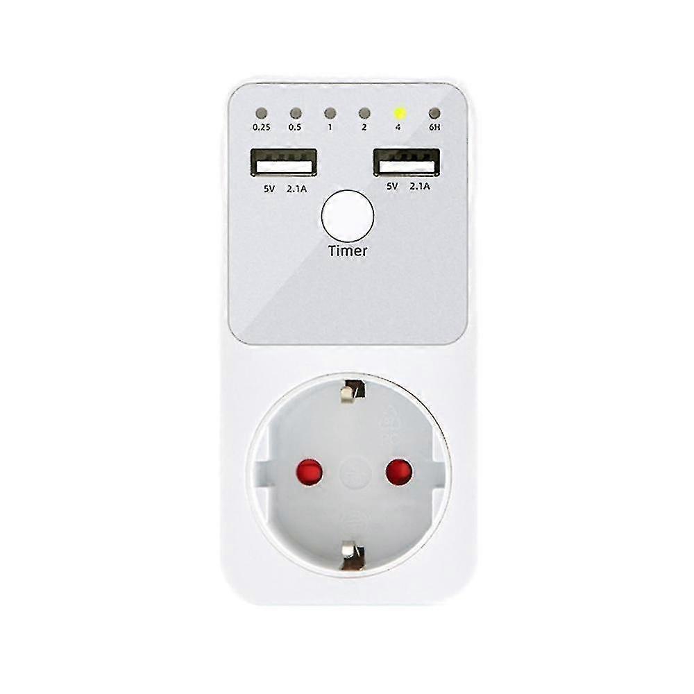 Intelligent Programmable Countdown Timer Socket Electrical 6hr Socket For Usb Interface Switch Eu P