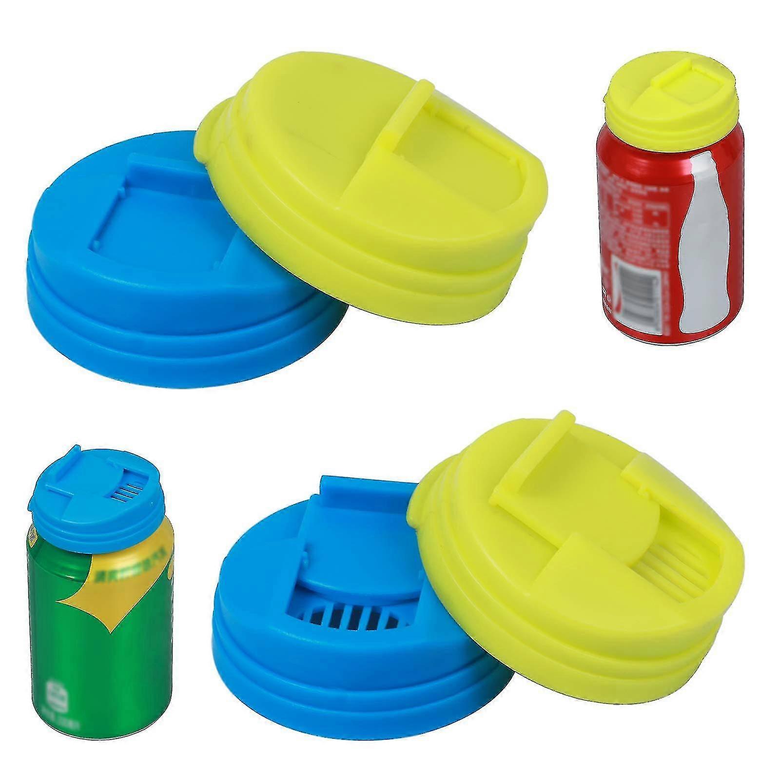 4 Pack Soda poate capace bea poate capace poate acoperi cutii de bere acoperi leakproof Cap de presă tip Splash Cap pentru carbogazoase