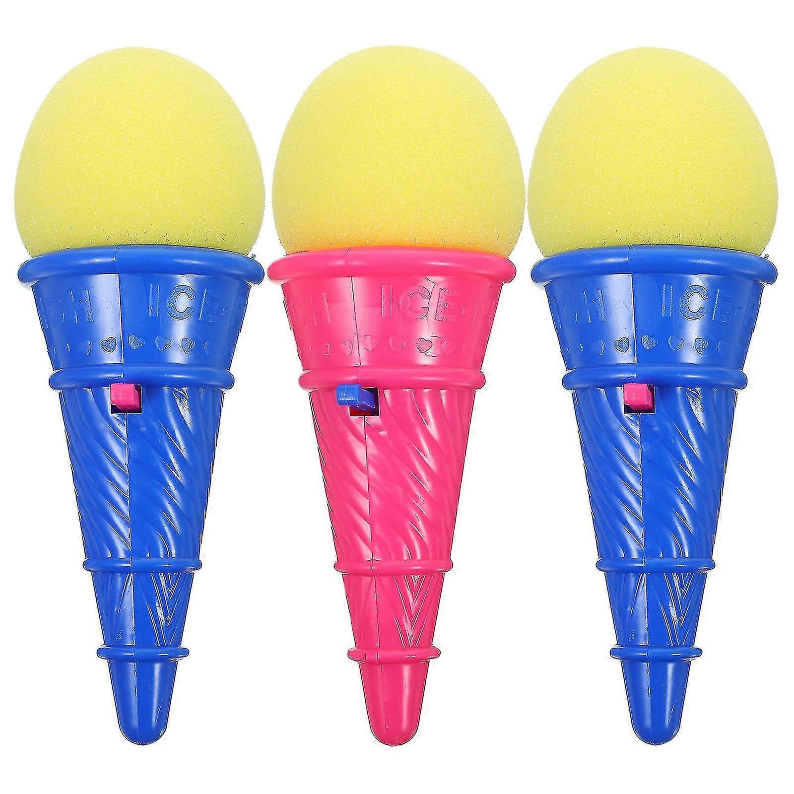 3 قطع الآيس كريم الرماة الآيس كريم شكل لعبة طفل في الهواء الطلق اللعب في الهواء الطلق إطلاق لعبة