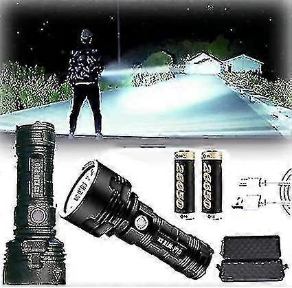 30000-100000 Lumen High Power Led Waterproof Flashlight Lamp Ultra Bright, 3 Mode Most Powerful 50w Xlm-p70 Led Usb Rechargeable Flashlight Torch (25w