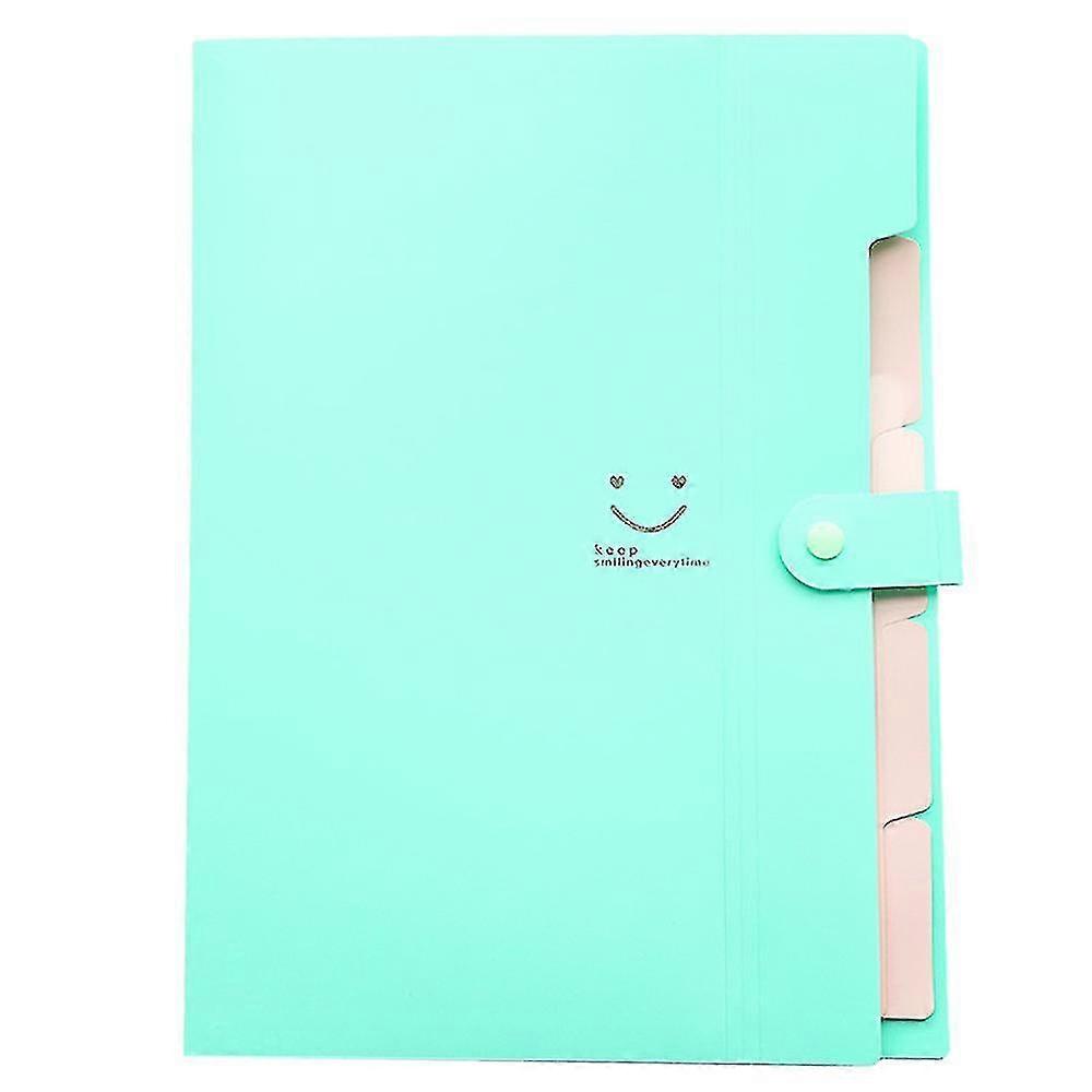 A4 File Document Bag Pouch Bill Folder Holder Organizer Fastener Office Supplies