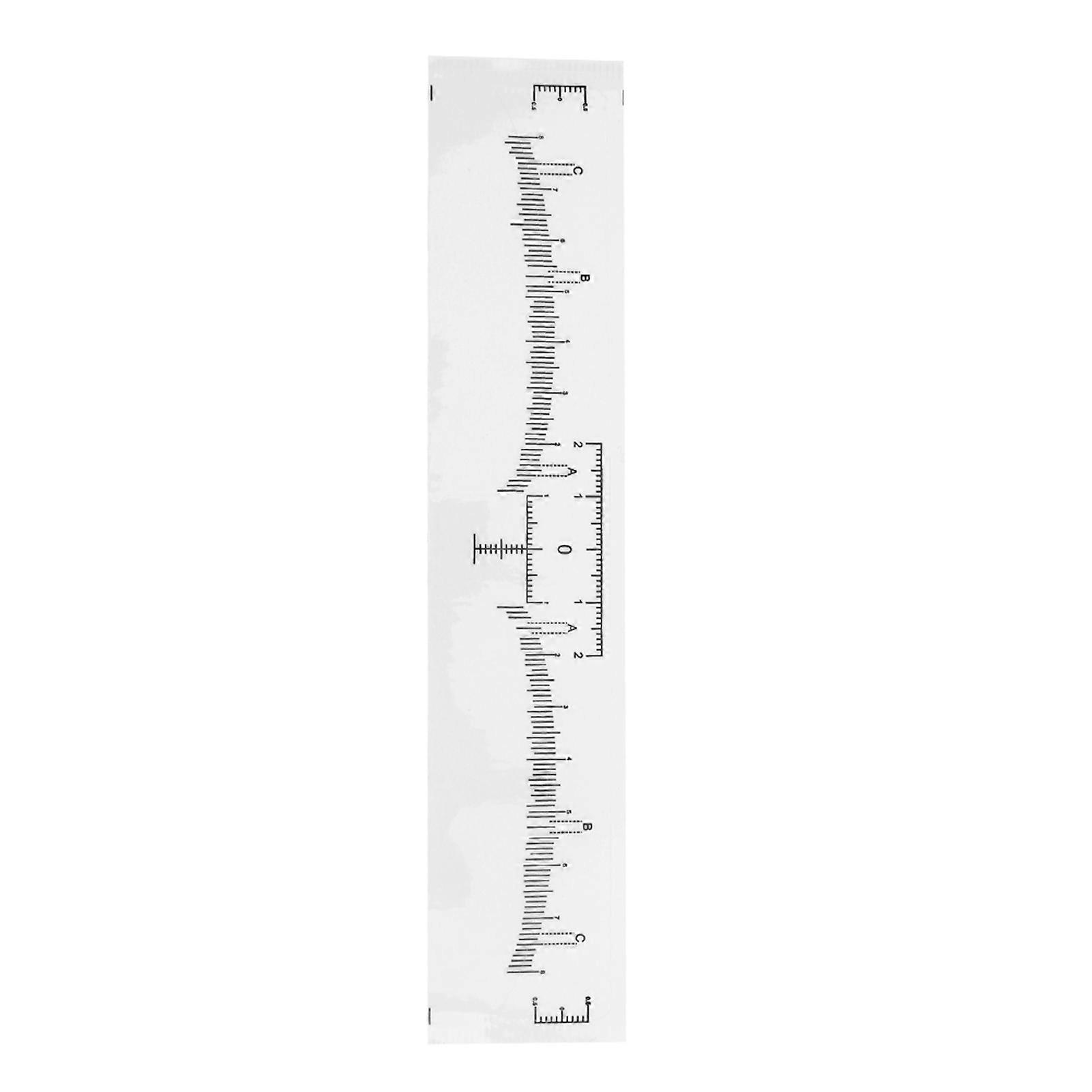 100Pcs/Set Disposable Eyebrow Ruler Makeup Microblading Eyebrow Tattoo Stencil Measurement