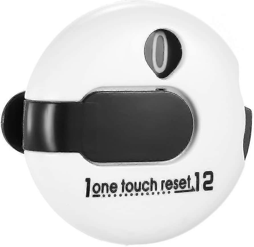 Tiny Golf Stroke Counter Mini Score Counter Keeper One Touch Reset Golf(1pcs, White)