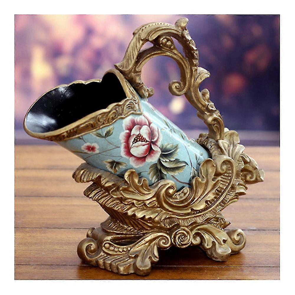 Retro Creative Wine Rack Resin Blue 1004