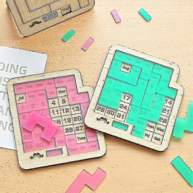 Daily Calendar Puzzle Wooden Calendar Play A Different Puzzle To Display The Date Difficult Jigsaw