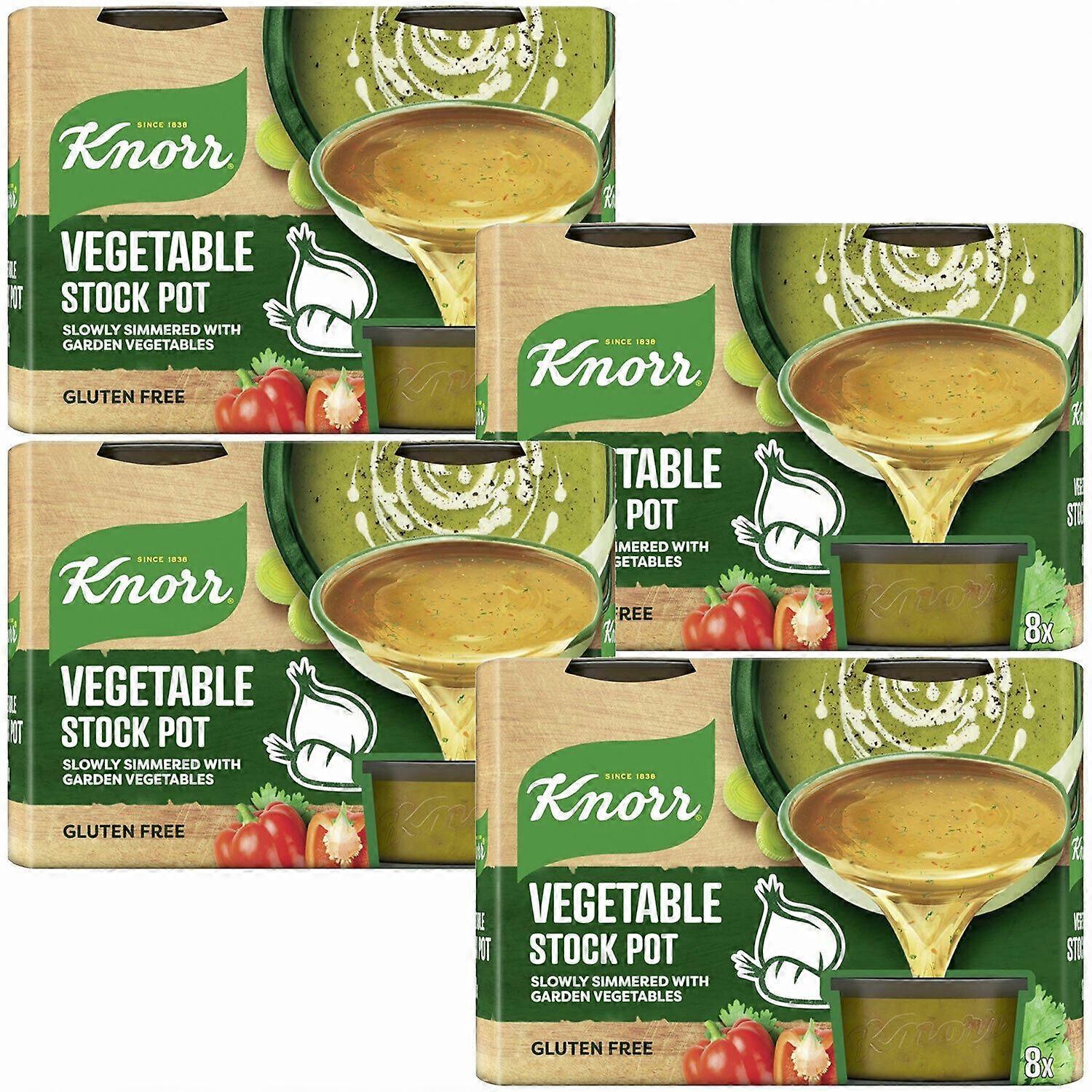 Knorr Stock Pot, Vegetable, 4 Packs of 224g