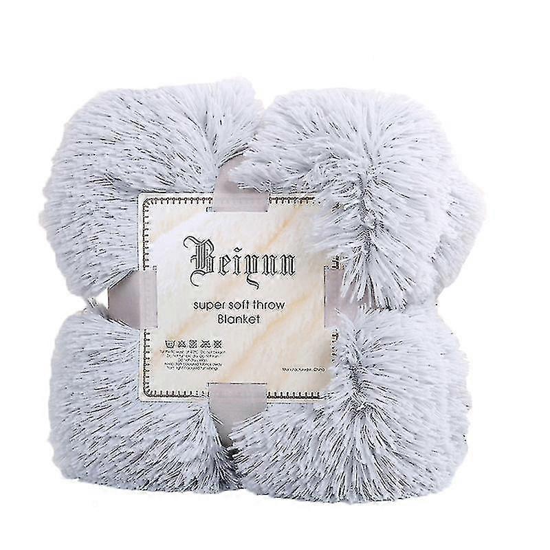 80x120cm Soft Fluffy Shaggy Warm Bed Sofa Bedspread Bedding Sheet Throw Blanket Qinhai