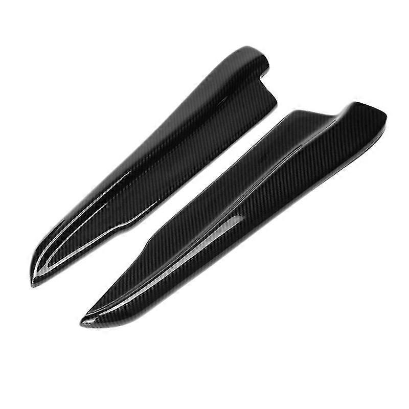 For- E90 E91 E92 E93 M3 Carbon Fiber Look Rear Bumper Lip Splitter Winglet Apron