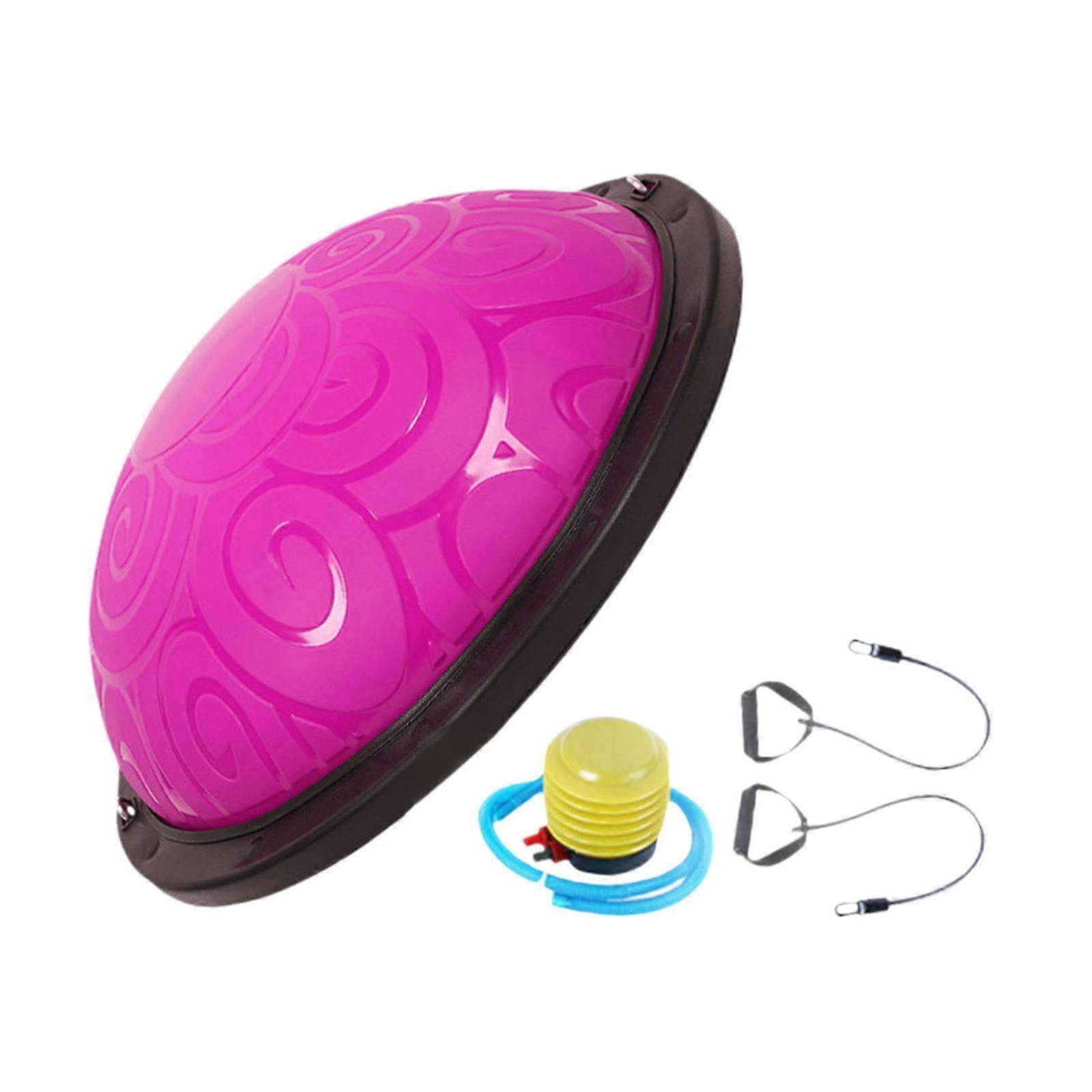 Bola de equilíbrio 18 polegadas Bola de treino de exercício de flexibilidade para casa Pilates Yoga Preto