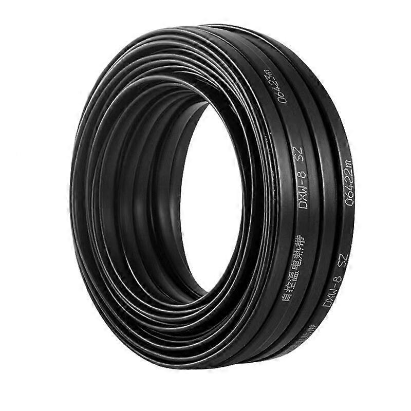 DIY 220V ABS Temperature Controller Antifreezing Heating Cable 8mm Width Water Pipe Hose Thawing Warm Self Heat Belt 10M/20M/30M