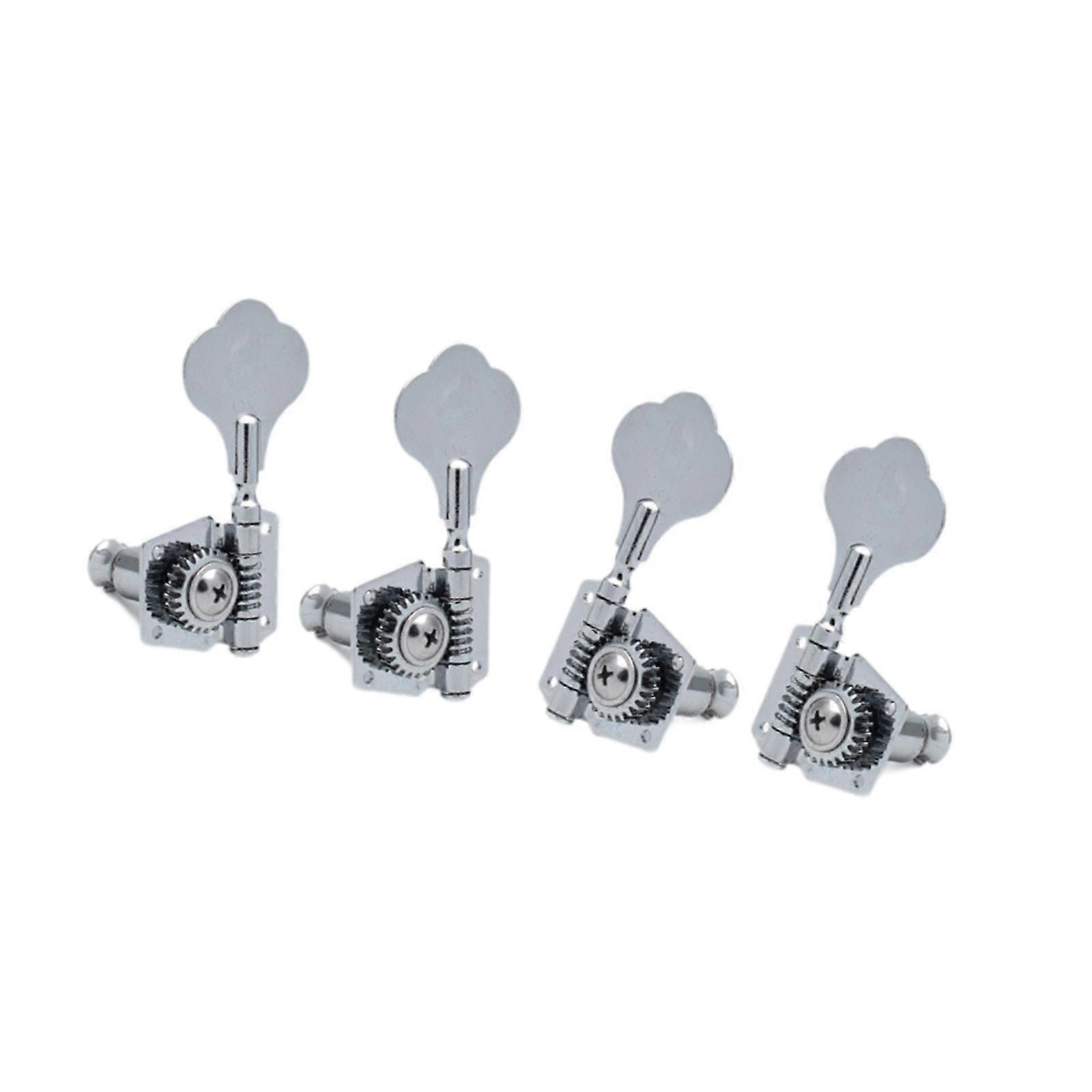 4x Electric Guitar String Tuning Pegs Knobs Tuning Keys for Concert Practice argent
