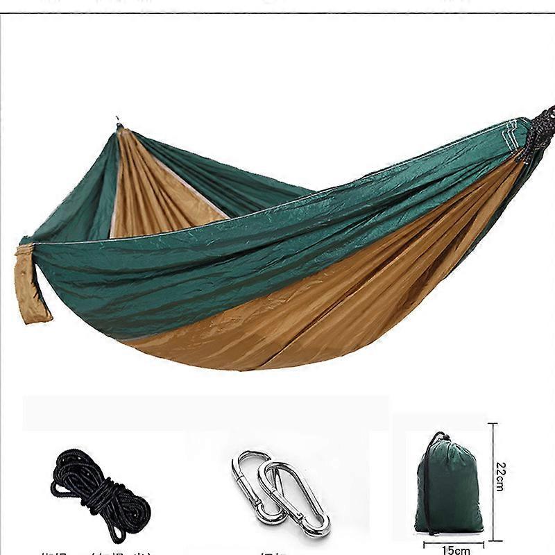 Hammock with bag - Hammock, Double hammock, Garden hammock - 270 x 140 cm, Olive green