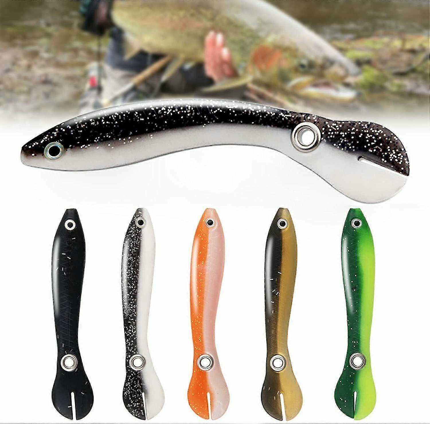 5pcs Soft Bionic Fishing Köder Salzwasser & Süßwasser Angeln Köder gefälschte Köder
