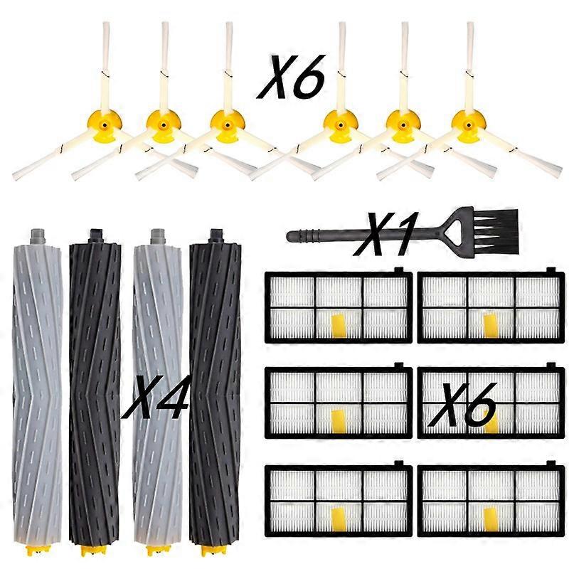 Vacuum Parts Suitable for IRobot Roomba 976 Robot Cleaner , Main Roller + Hepa Filter + Side Brush