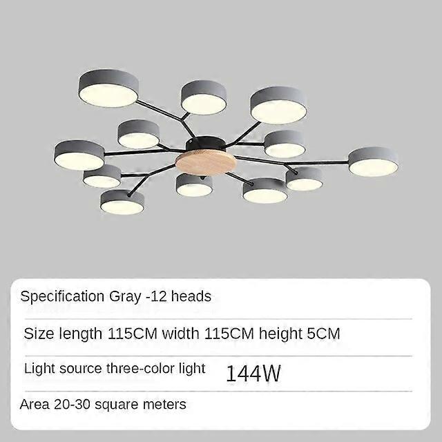 Jelivey Plafonnier LED scandinave lustre de salon chambre à coucher cuisine salle à manger plafonnie