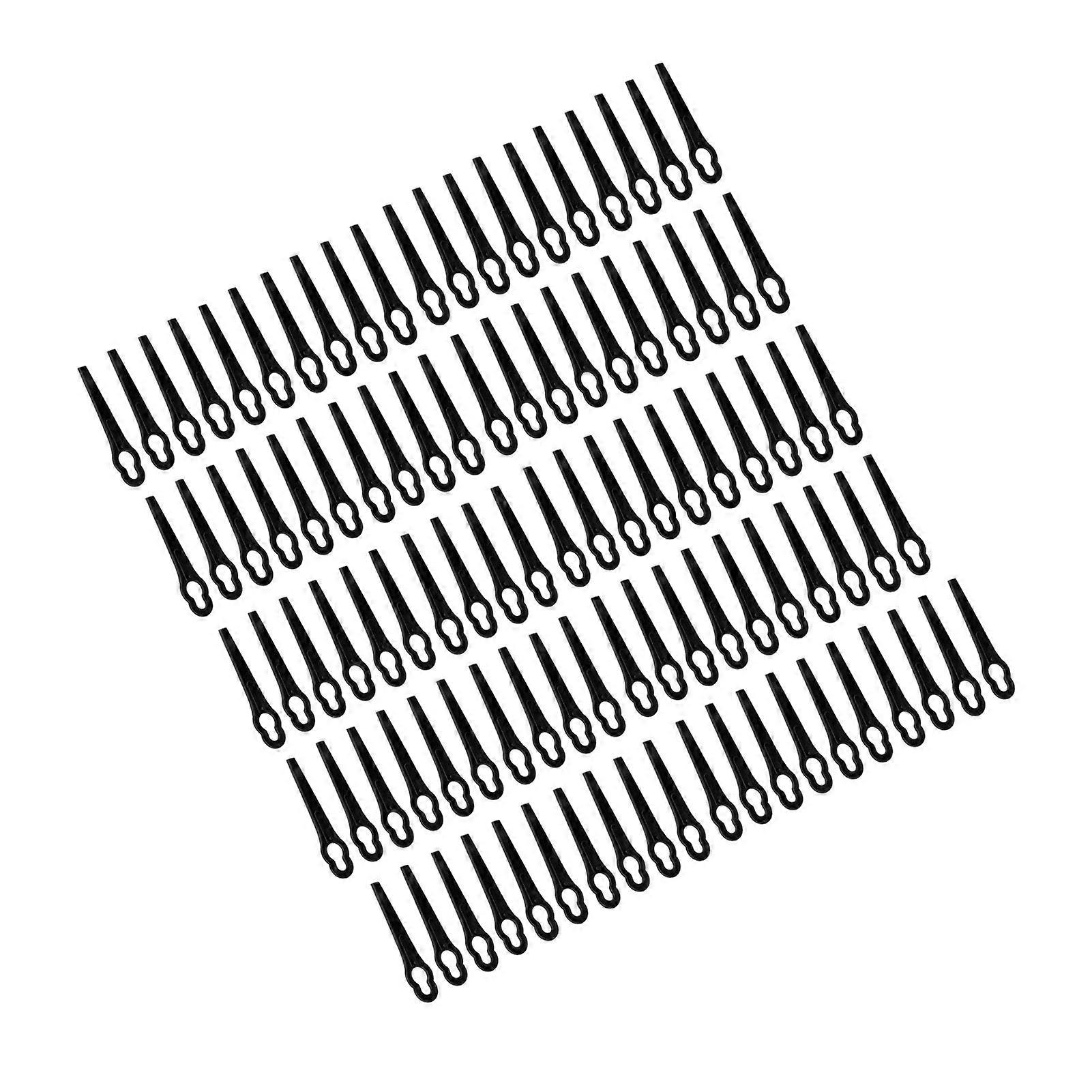 100 x Plastic Cutting Blades for Grass Trimmer Replacement Durable and Easy to Use