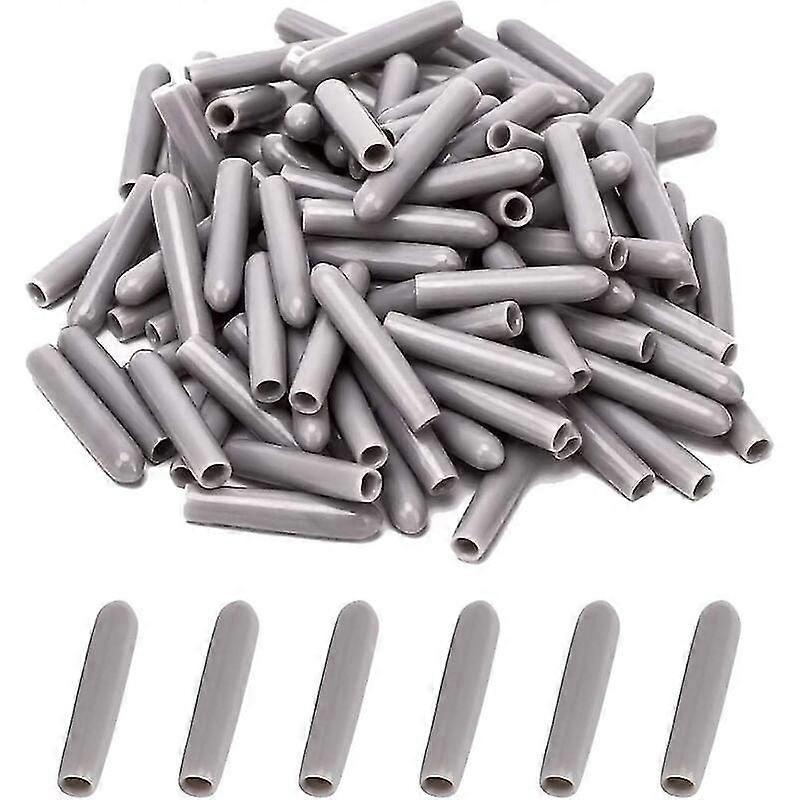 כובעים למדיח כלים [100 יחידות], כיסוי לסלסלת מדיח כלים, מכסה למדיח כלים להגנה על סיכות סלסלת כלים, חסין חלודה (אפור)