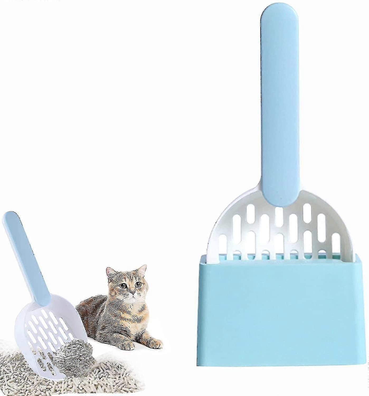 Cat Litter Shovel, Deep Shovel, Cat Litter Shovel With Non-slip Handle (1 Piece, Blue)