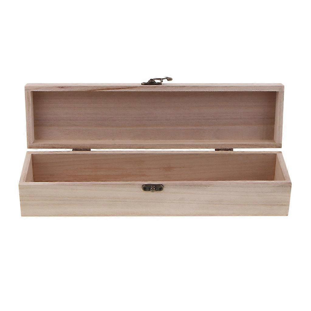Rectangle Wooden Box Jewelery Storage Box Case with Locking Clasp