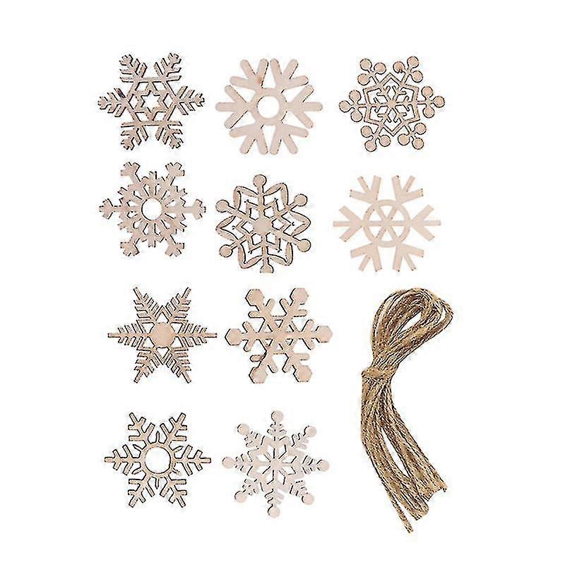 20pcs Christmas Wood Hanging Pendant