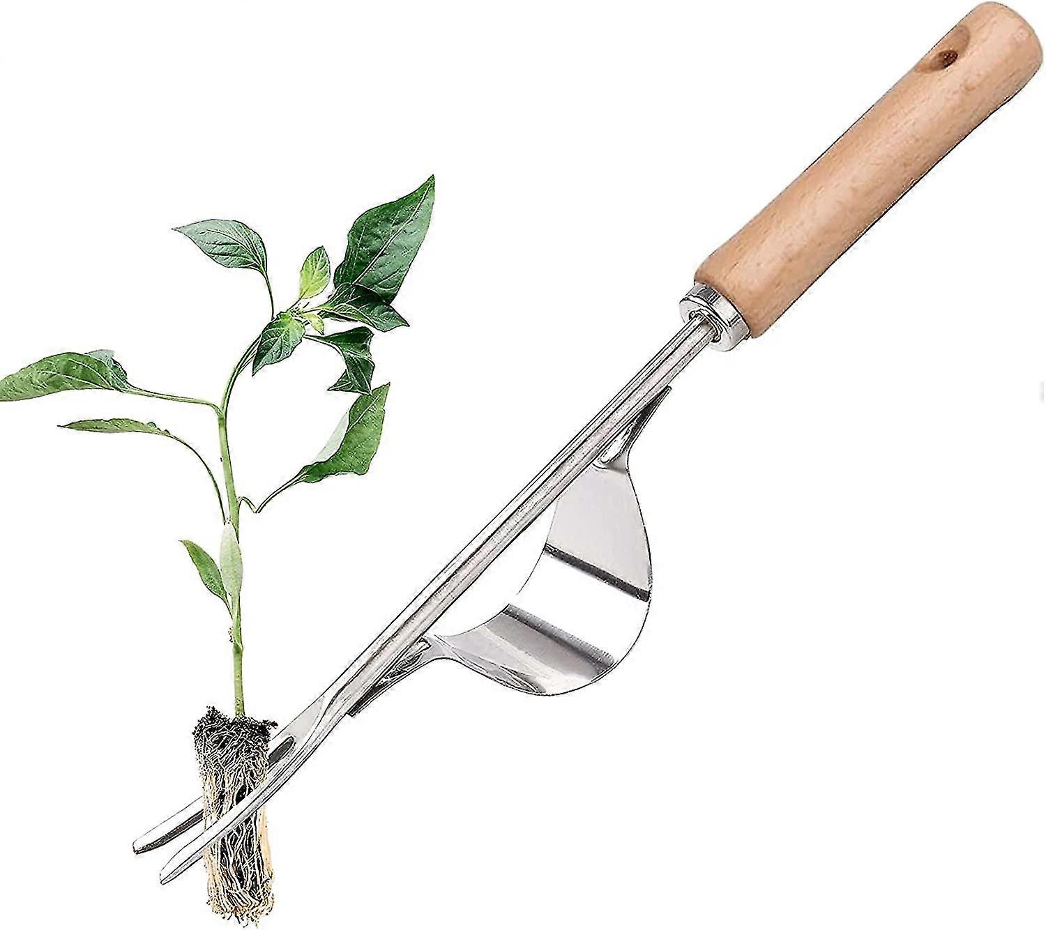 Garden Weeder Hand Tool,ergonomic Weeding Tools,stainless Steel Base - Easy Weed Removal And Deeper Digging For Planting And Weeding
