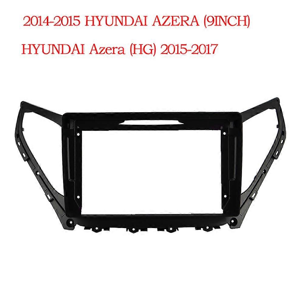 9 Inch 2 Din Android MP5 Fascia Car DVD Frame Audio Fitting Adaptor Dash Trim Kits Panel For 2014-2015 HYUNDAI AZERA HG Stereo